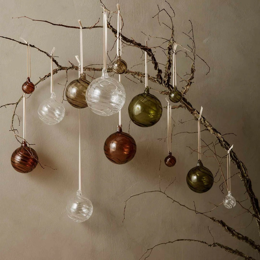 ferm LIVING - 彩繪玻璃吊飾4入組 - Multi