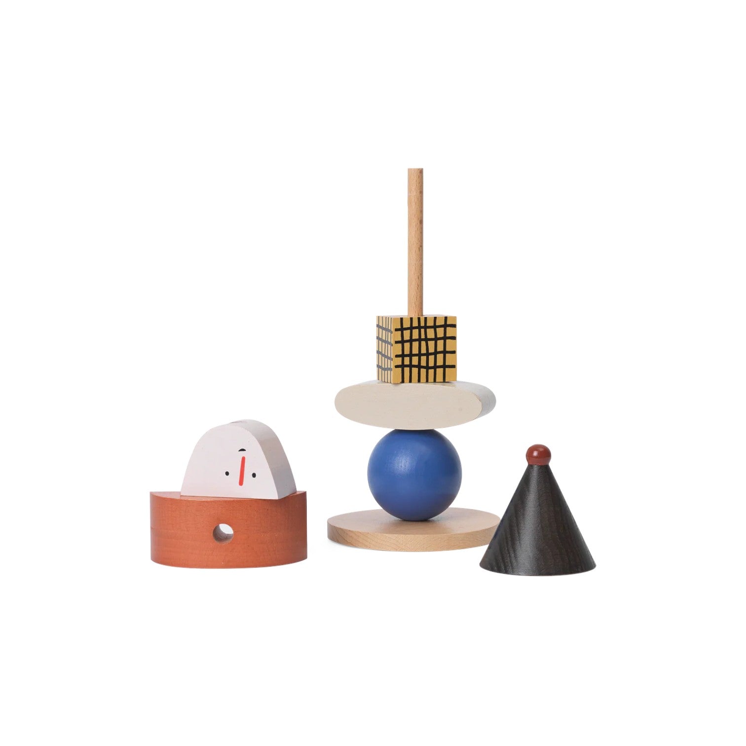 ferm LIVING - 人物堆疊積木玩具 - Figure