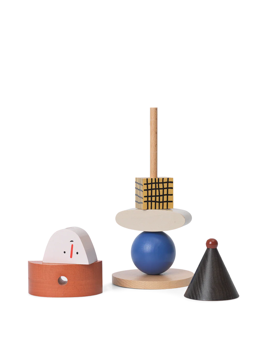 ferm LIVING - 人物堆疊積木玩具 - Figure