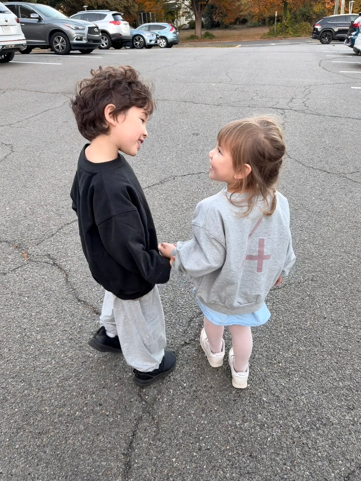 Gray Label - 夏季寬版長褲 - Grey Melange