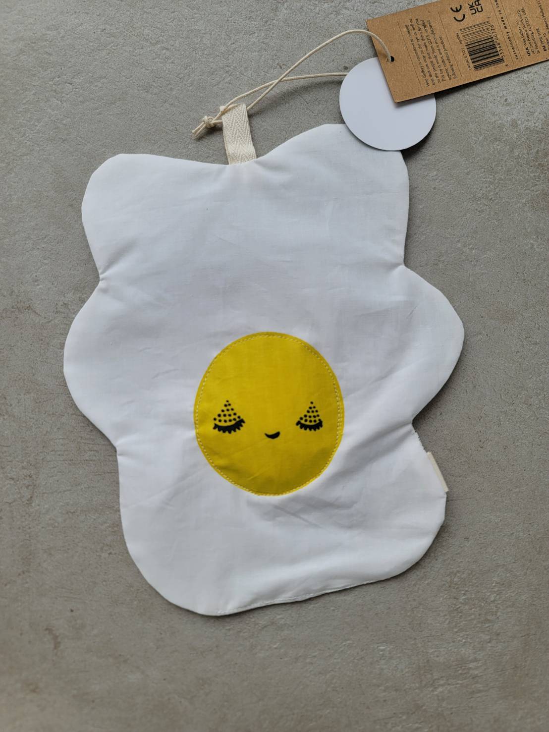Wee Gallery - 荷包蛋響紙安撫巾 - Egg