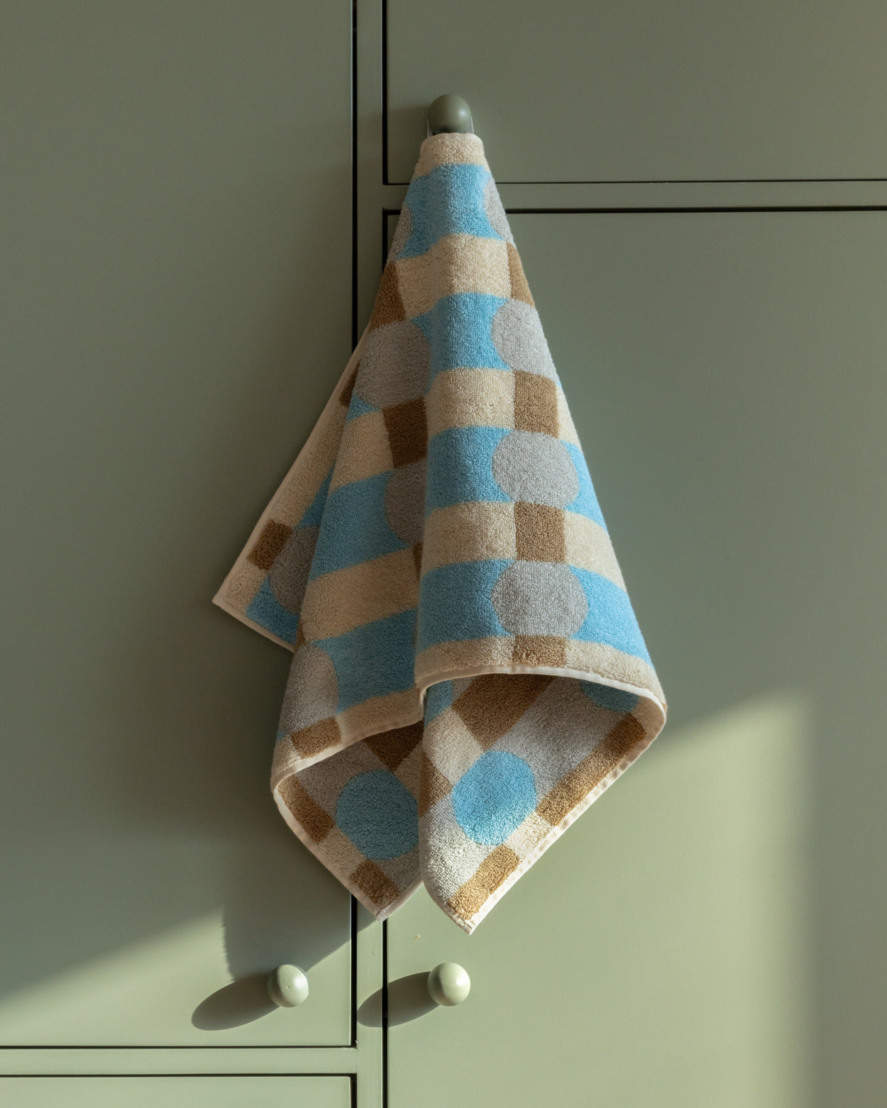 WARMGREY TAIL - 純棉毛巾 40x80 - DOT CHECK GREY