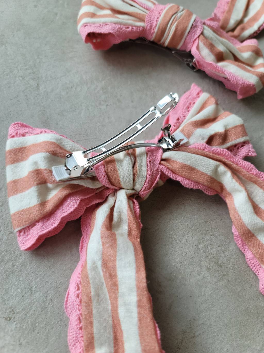 Rockahula Kids - 蝴蝶結髮夾 - Stripy Scallop