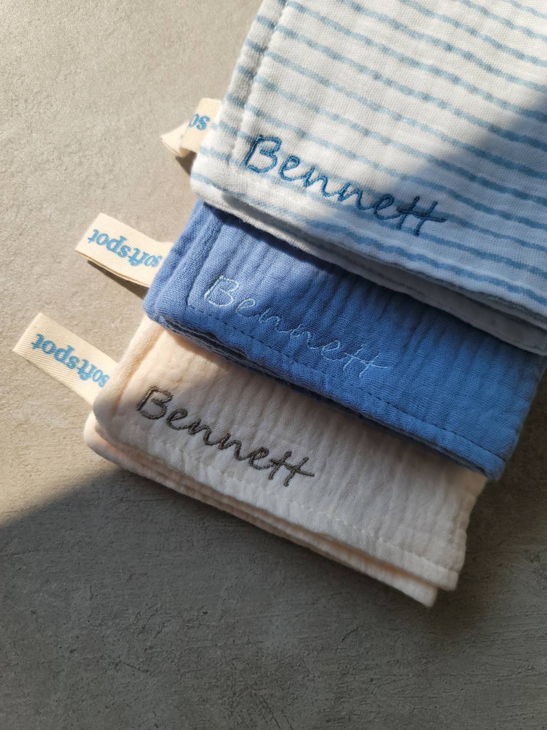 Soft Spot - 有機棉紗多功能餐巾3入組 - Breakfast
