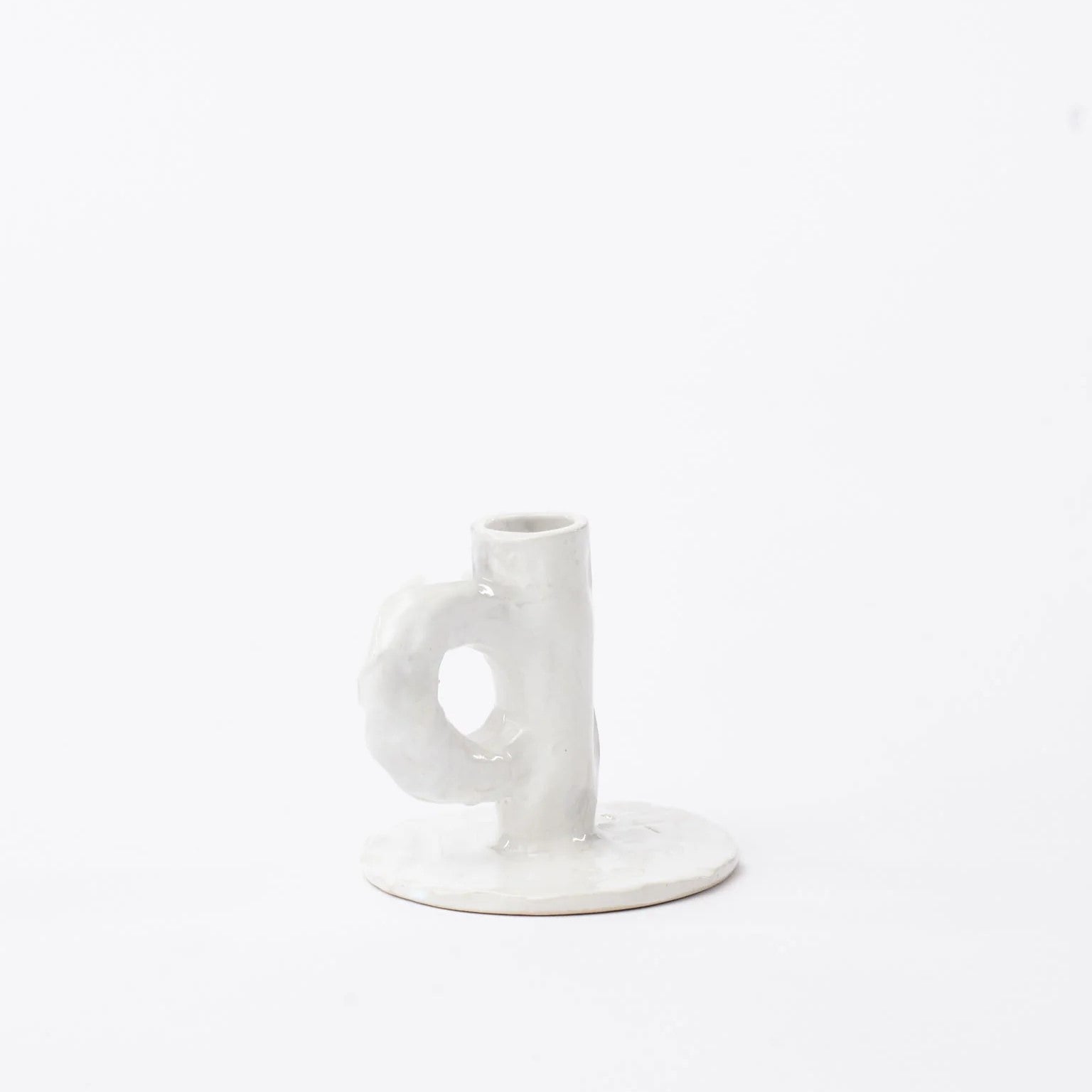 NIKO JUNE - 手工陶瓷燭台 - white