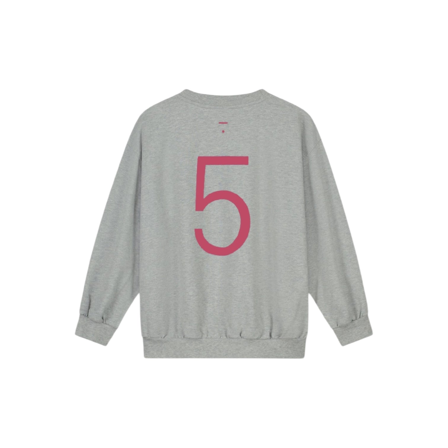 Gray Label - 生日厚棉T - Grey Melange/Cherry (1-7y)