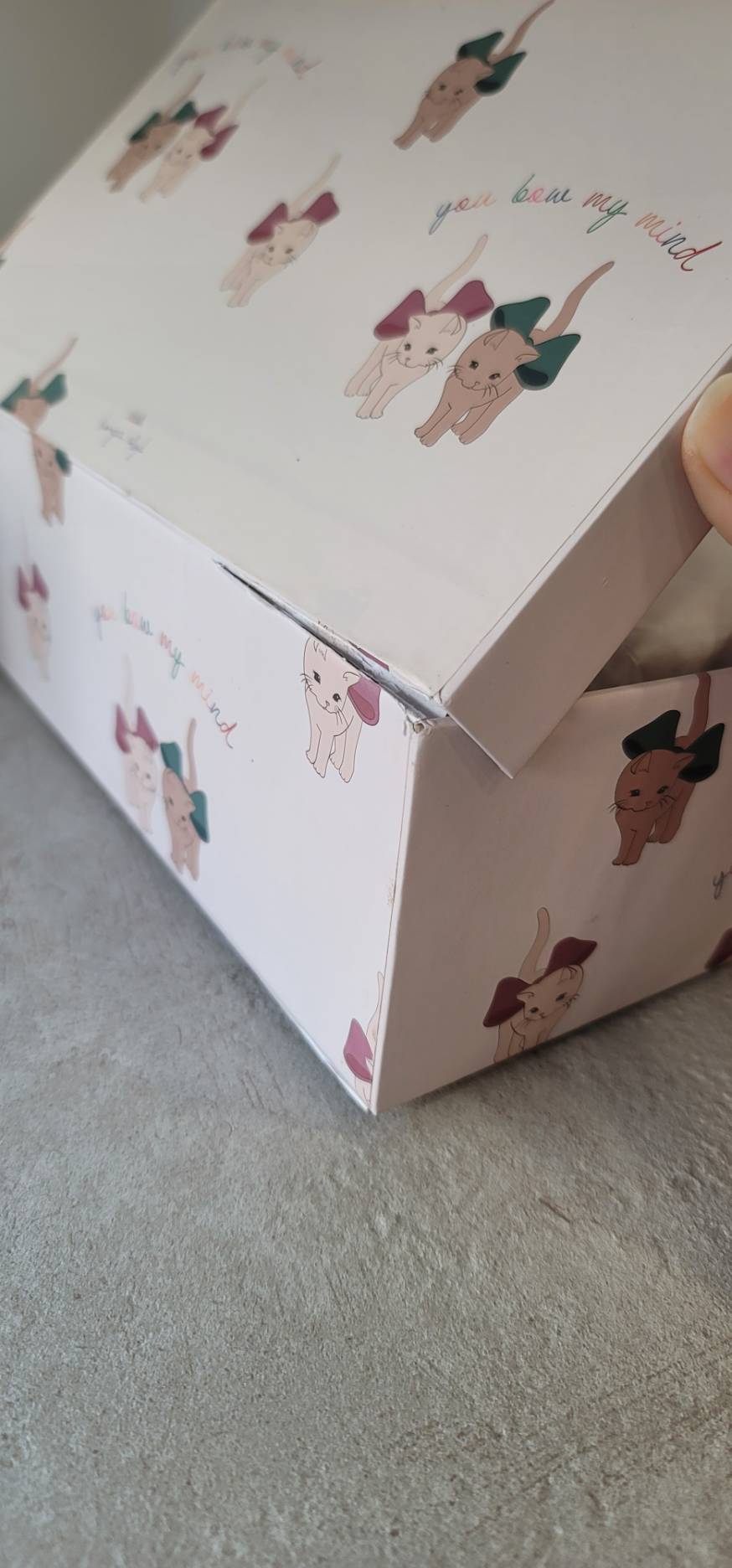 Konges Sløjd - 音樂盒(紙盒瑕疵) - bow kitty