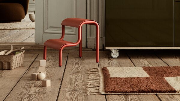 ferm LIVING - 階梯椅凳 - Poppy Red