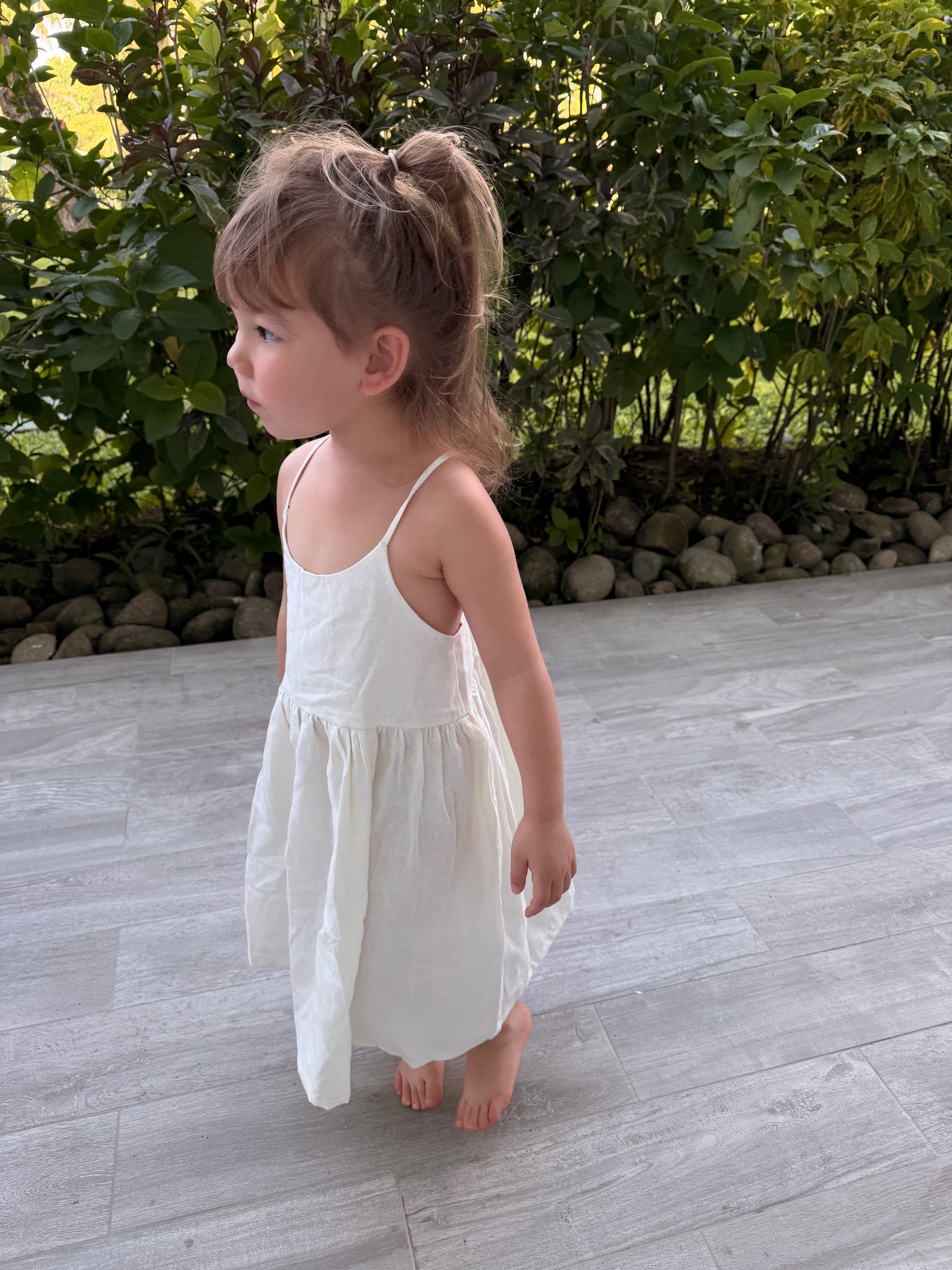 Go Gently Nation - 後交叉細肩帶洋裝 - white