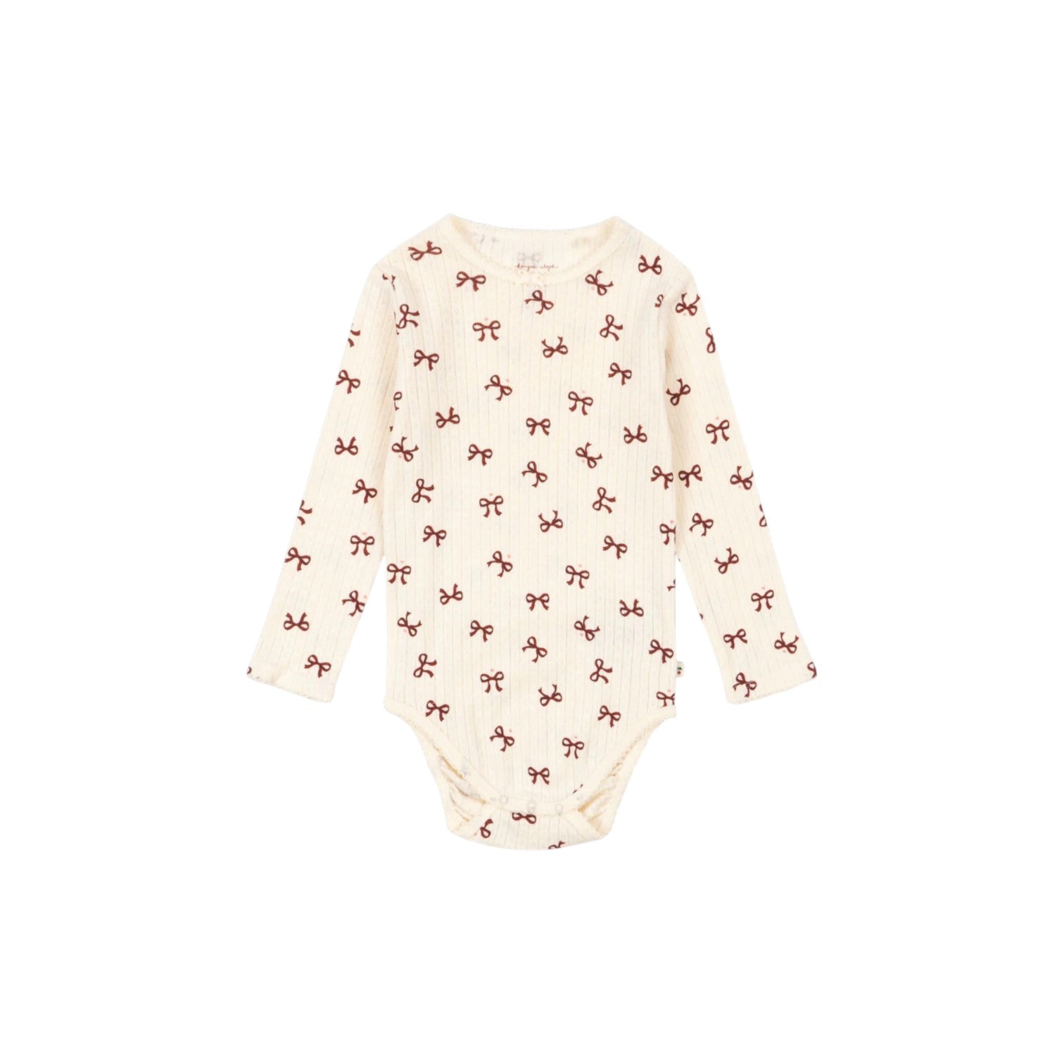 Konges Sløjd - 套頭長袖包屁衣 - bow rouge