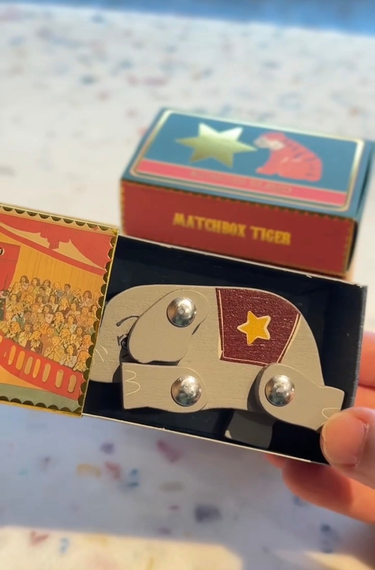 Konges Sløjd - 火柴盒動物玩具 - Panda/Tiger/Elephant/Pony