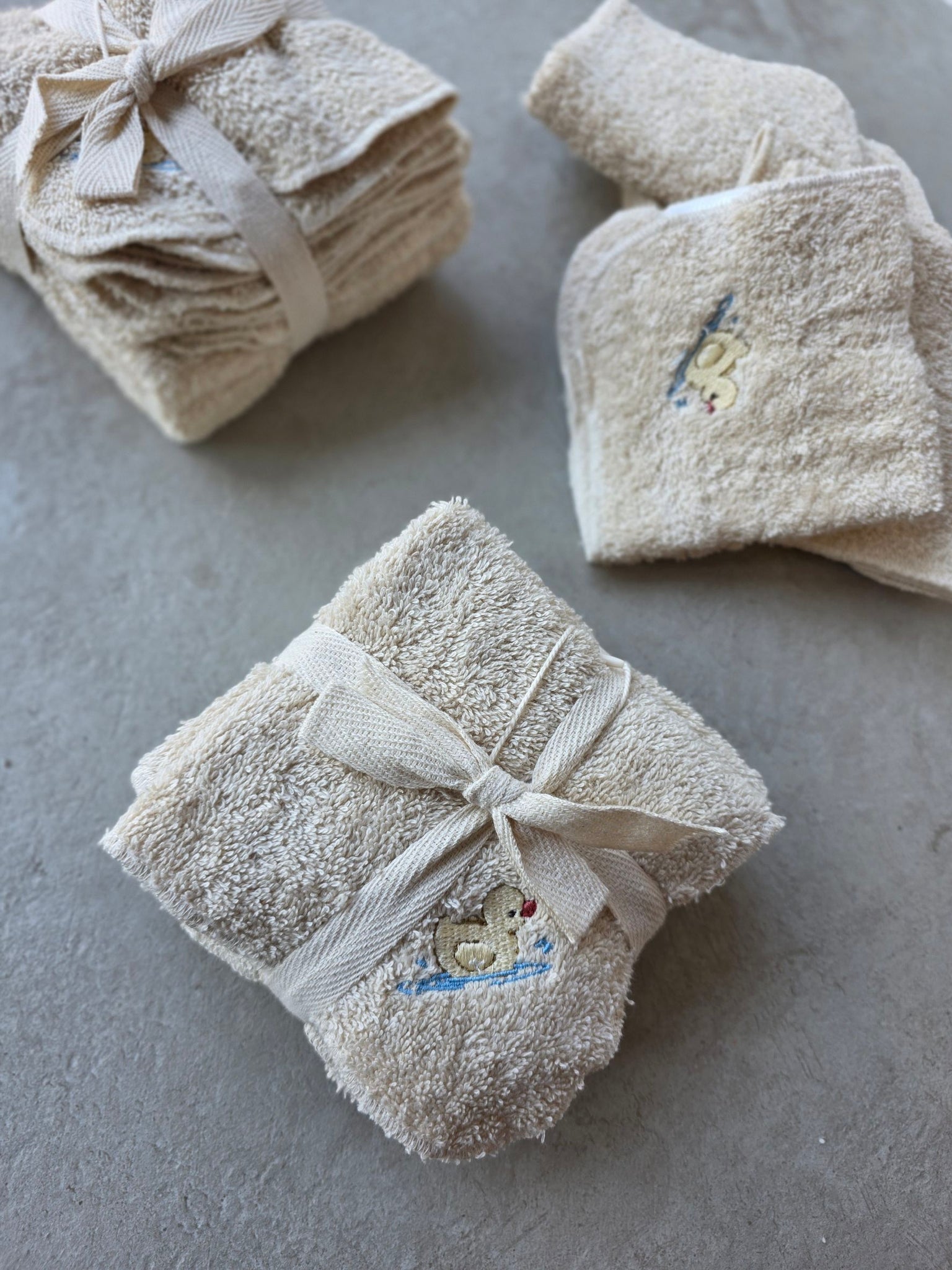 Konges Sløjd - 有機棉手帕方巾6入 - antique white