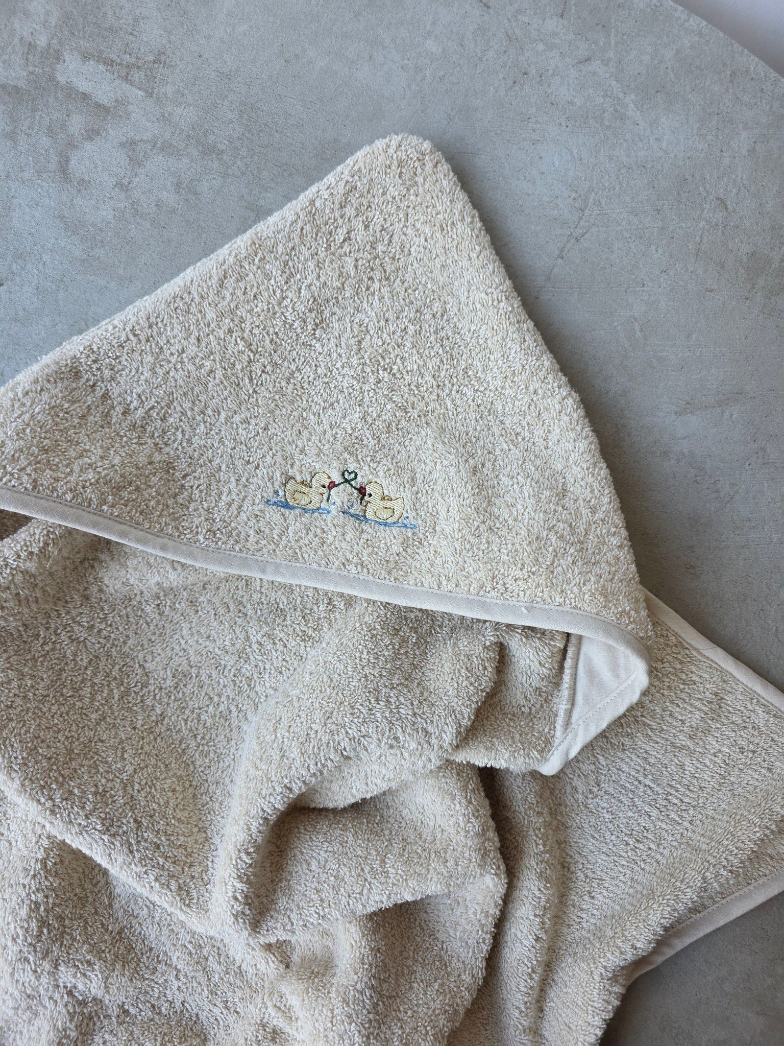 Konges Sløjd - 連帽浴巾 - antique white