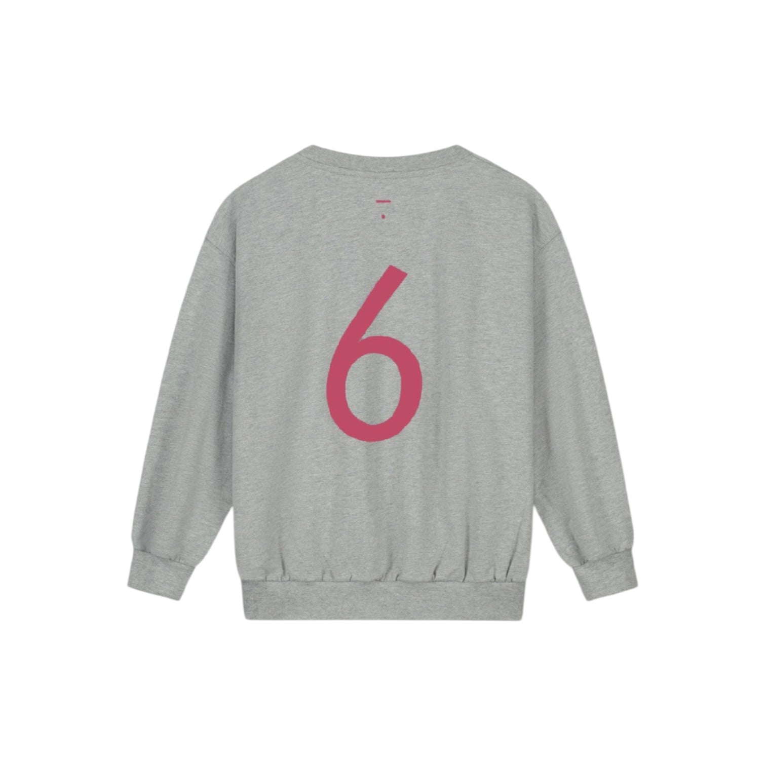 Gray Label - 生日厚棉T - Grey Melange/Cherry (1-7y)