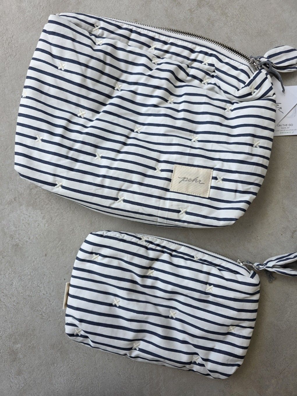 Pehr - 有機棉隨身收納包 (兩個尺寸) - Rose Pink