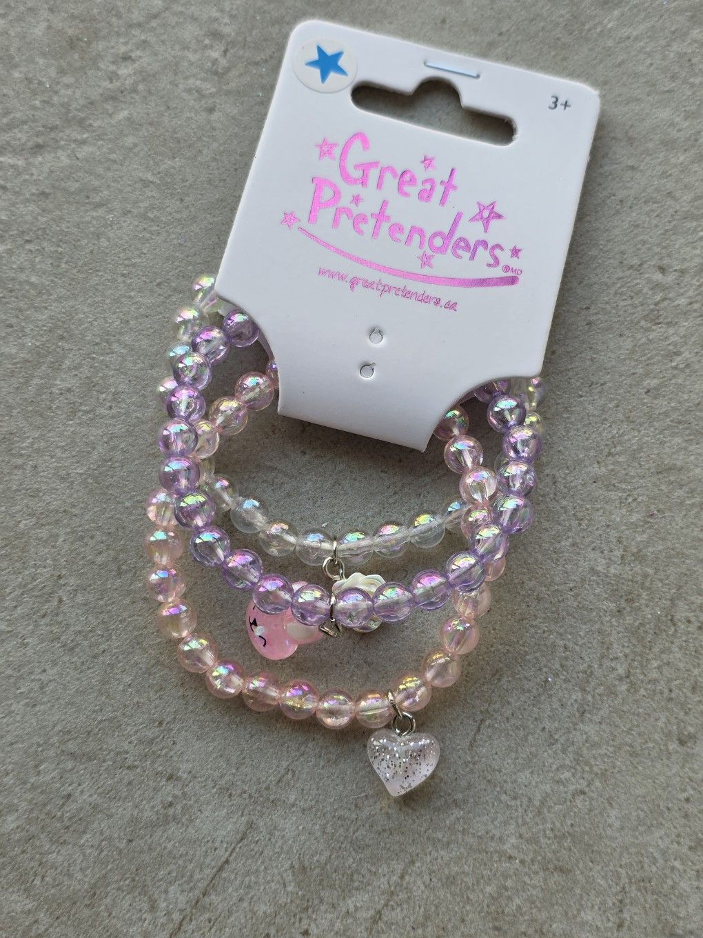 裝扮系列 - 串珠手鍊3入組 - Happy Bunny