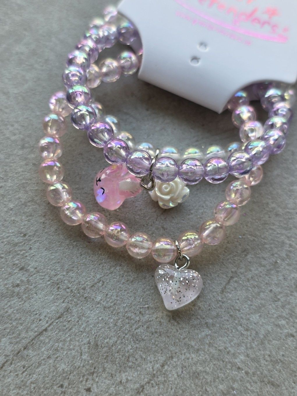 裝扮系列 - 串珠手鍊3入組 - Happy Bunny