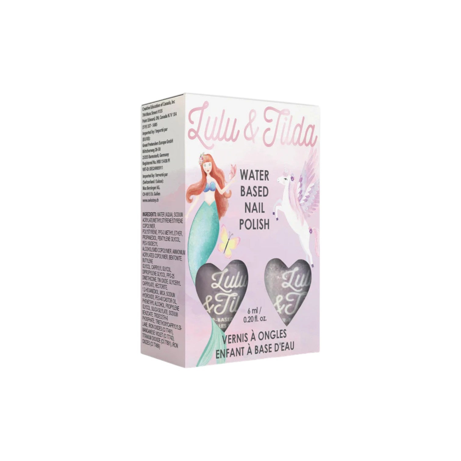 裝扮系列 - 可剝離水性無毒純素指甲油2入組 - Party