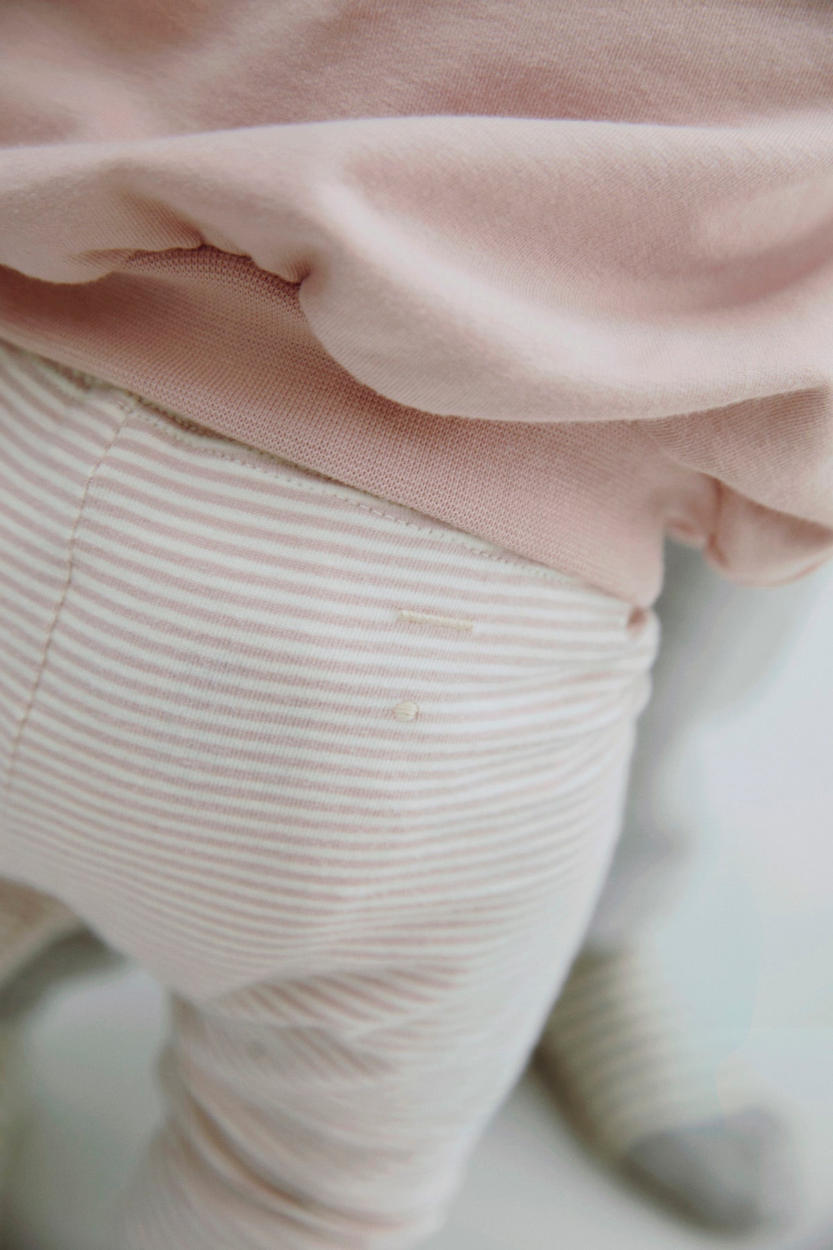 Gray Label - 寶寶有機棉Leggings - Faded Pink/Cream