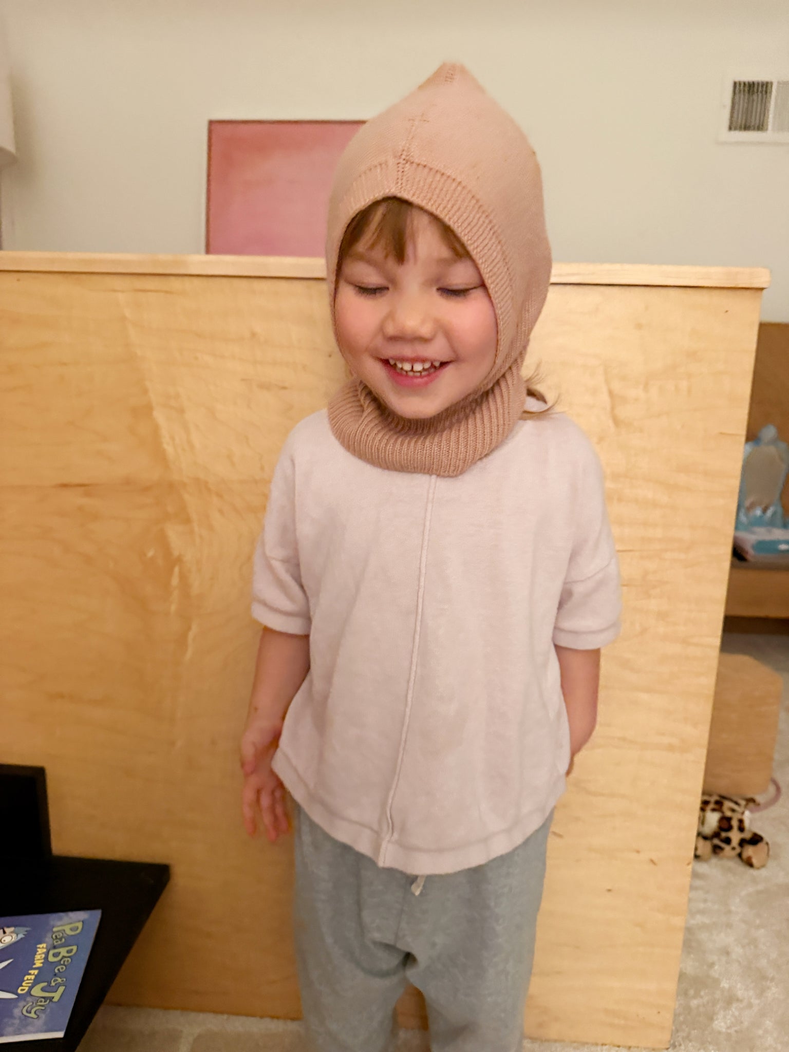 Hvid - 羊毛頭套 - Rose