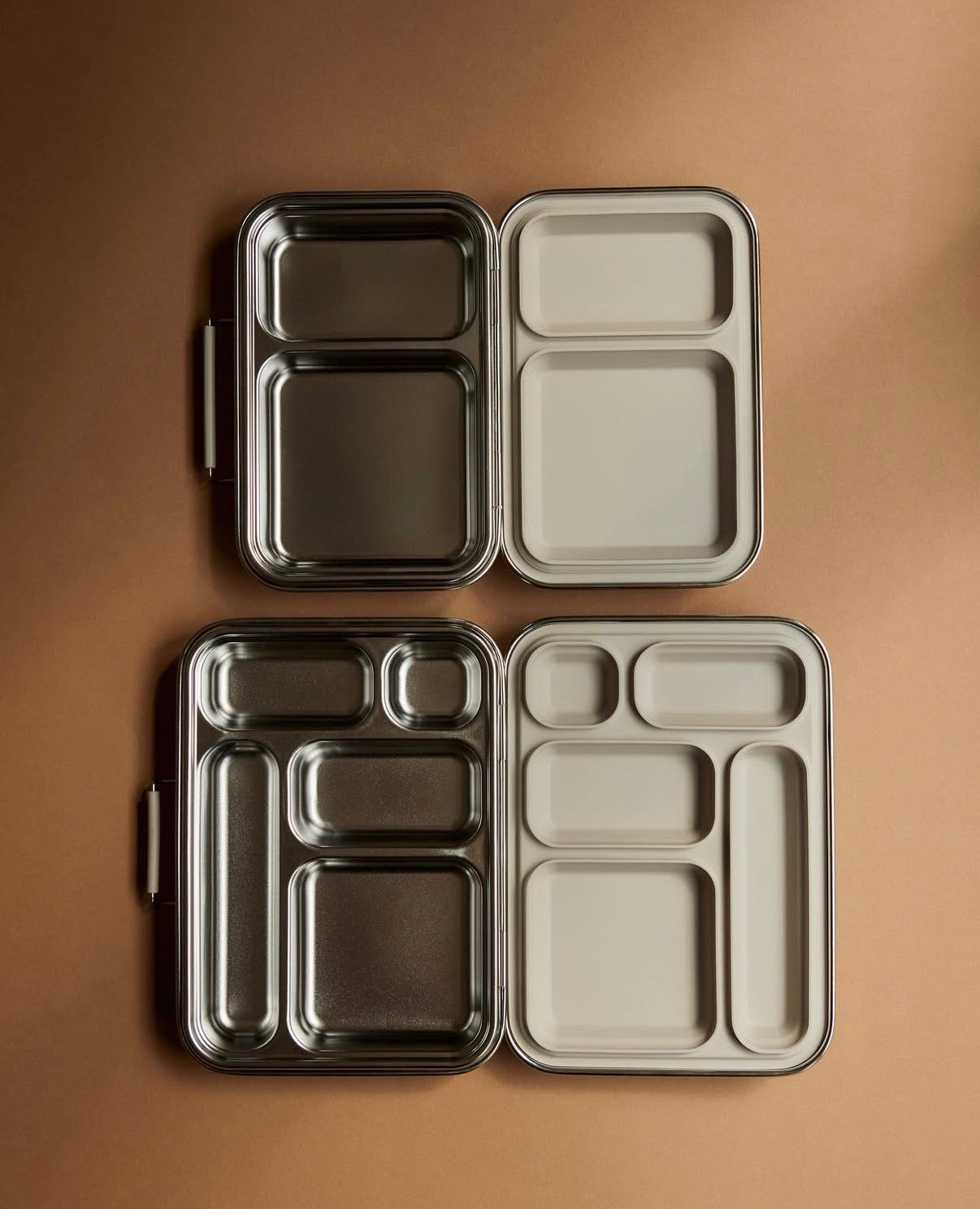 Haps Nordic - 2分隔不鏽鋼便當盒 - Steel