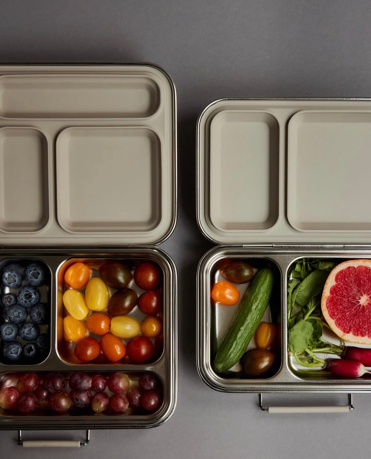 Haps Nordic - 2分隔不鏽鋼便當盒 - Steel