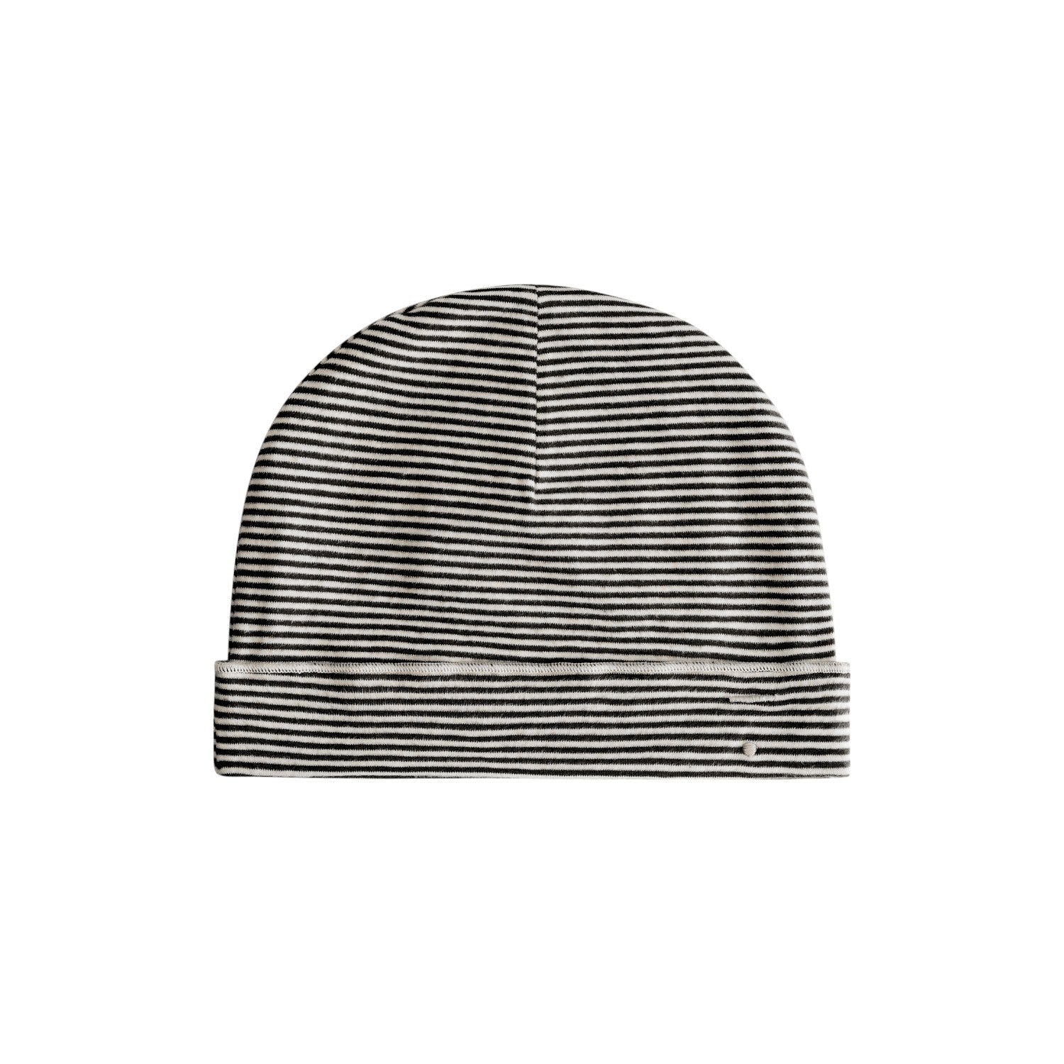 Gray Label - Baby有機棉毛帽  - 0-12m - Pirate Black/Cream
