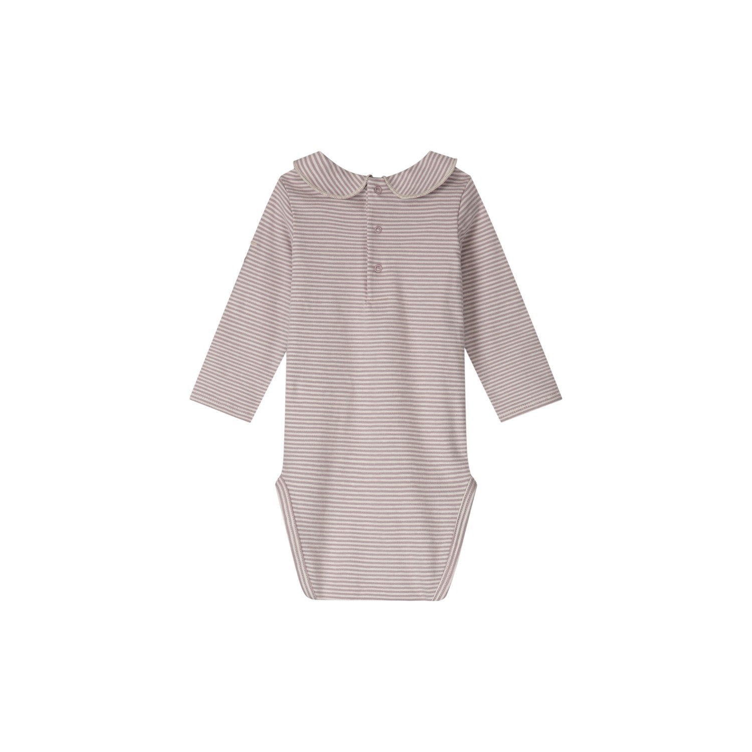 Gray Label - 圓領子包屁衣 - Berry/Cream