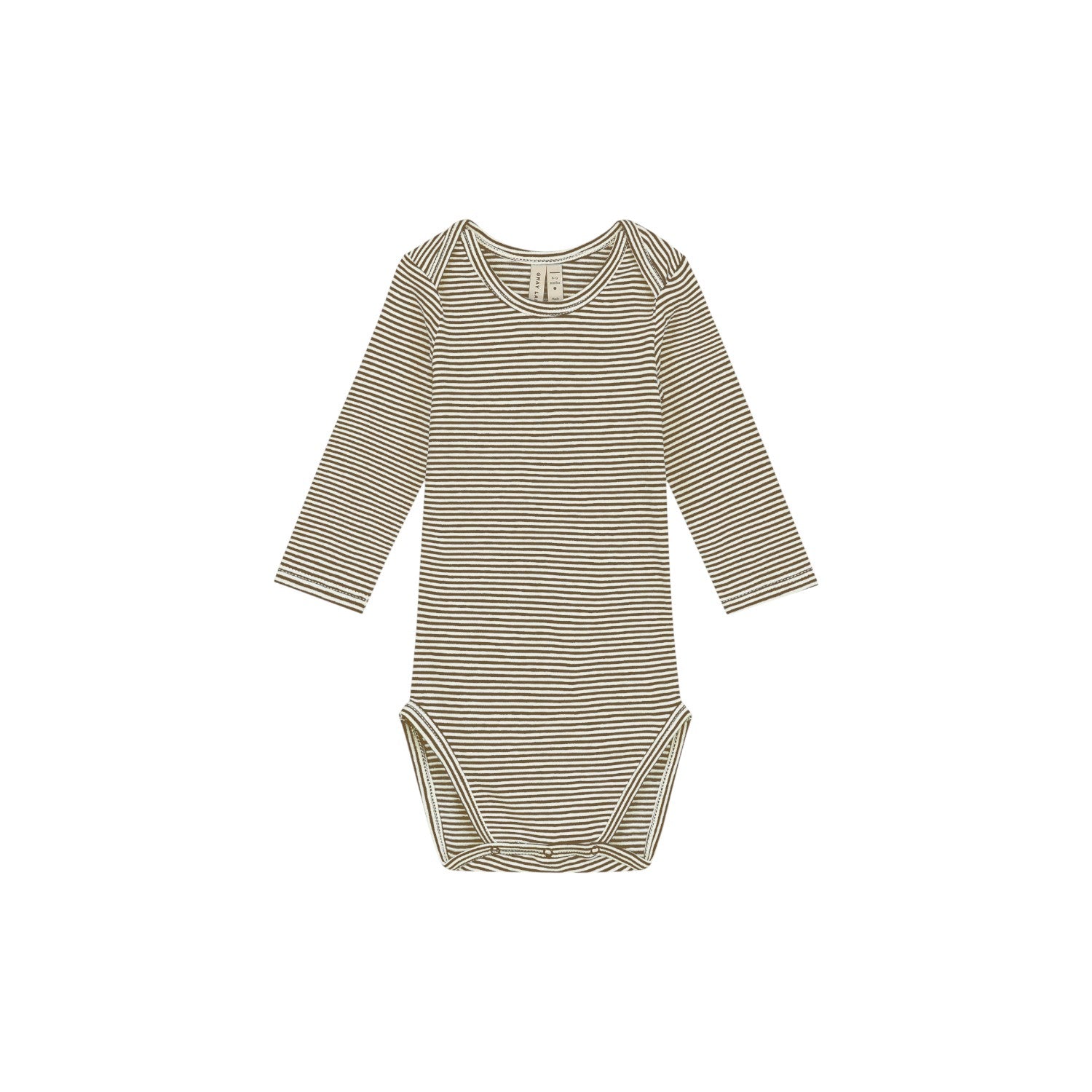 Gray Label - 長袖包屁衣 - Woody/Cream
