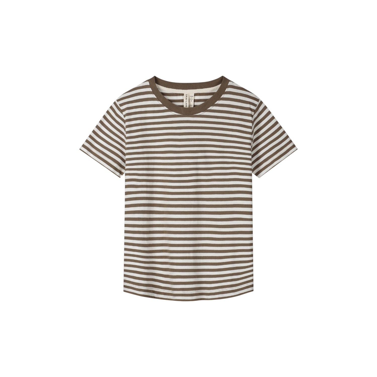 Gray Label - Oversized落肩短袖Tee - Woody/Cream