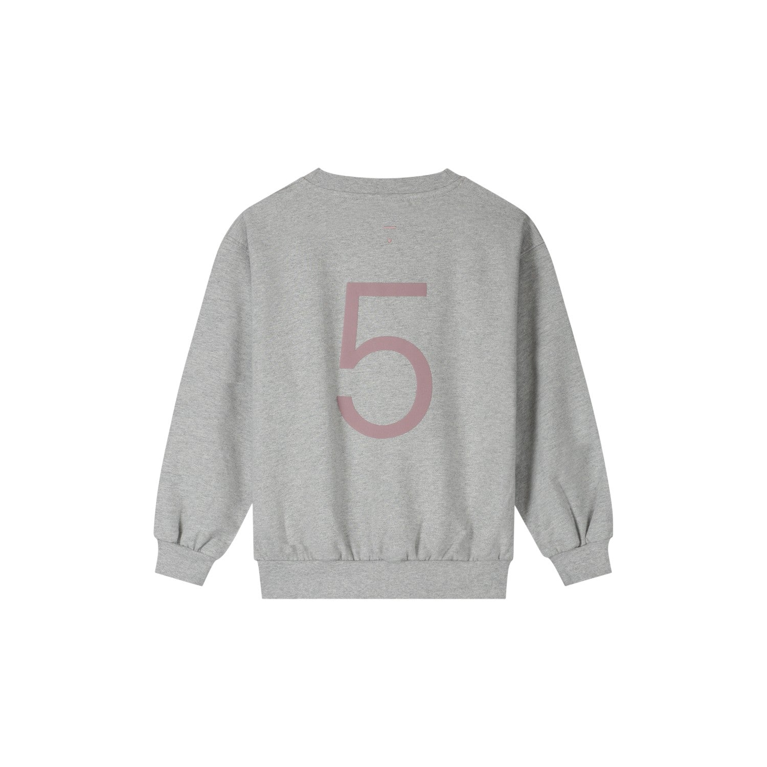 Gray Label - 生日大學T - Grey Melange/Berry (1-8y)