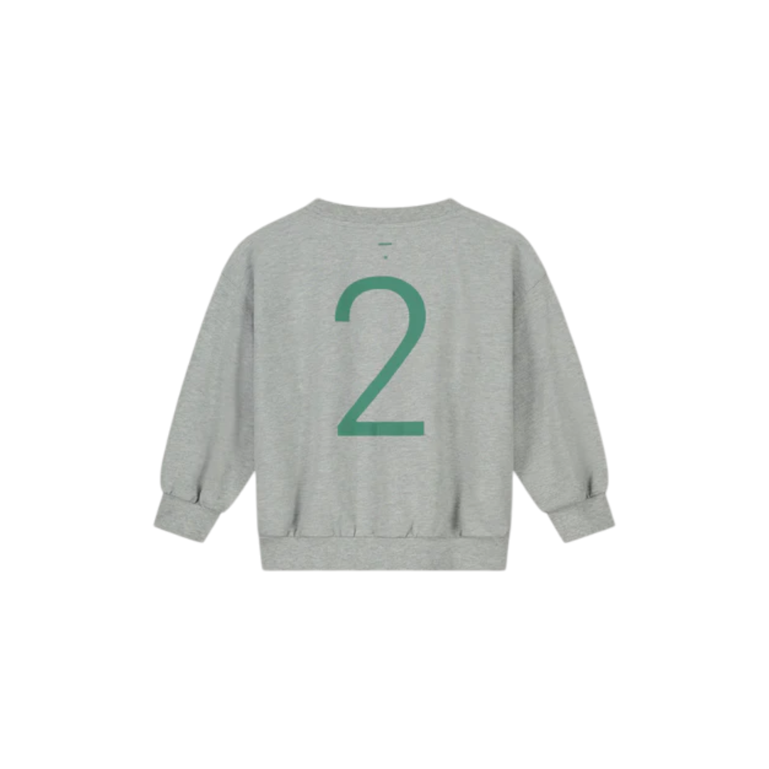 Gray Label - 生日大學T - Grey Melange/Bright Green (2y)