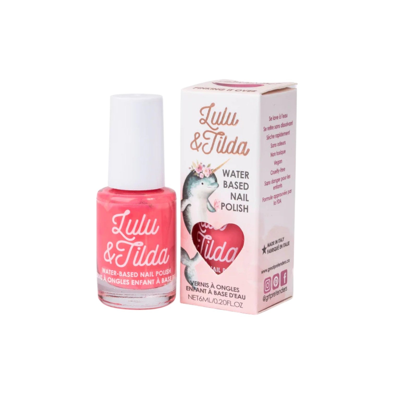 裝扮系列 - 可剝離水性無毒純素指甲油 - Pinking