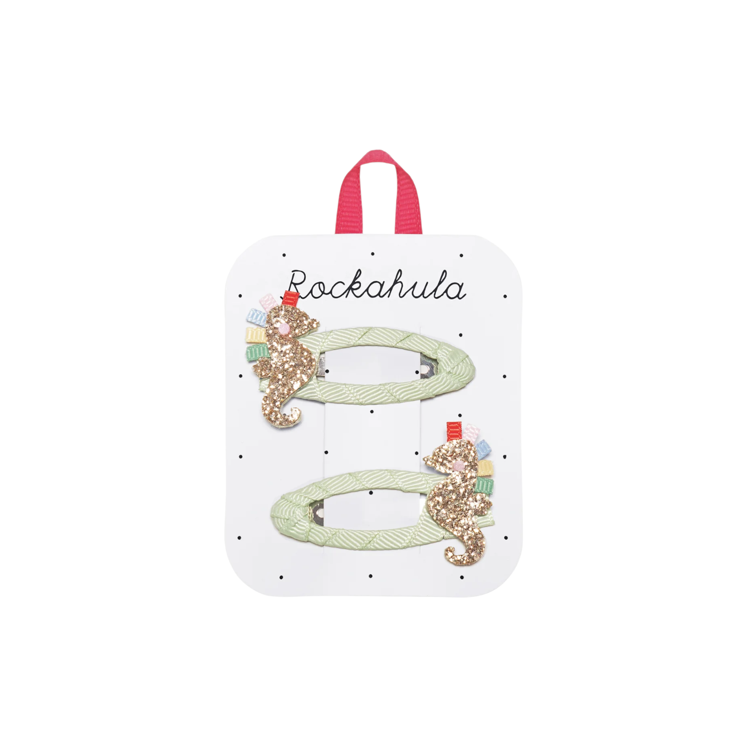Rockahula Kids - 鏤空髮夾 - Rainbow Seahorse