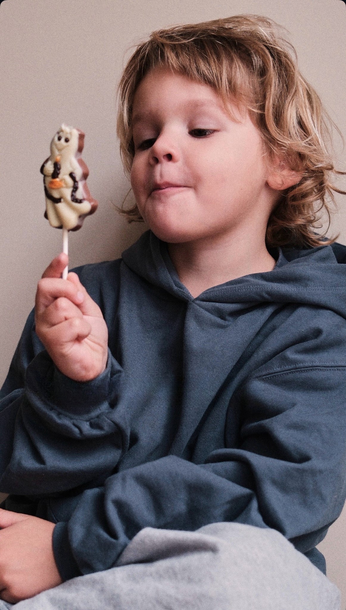 Gray Label - 兒童帽Ｔ- Blue Grey