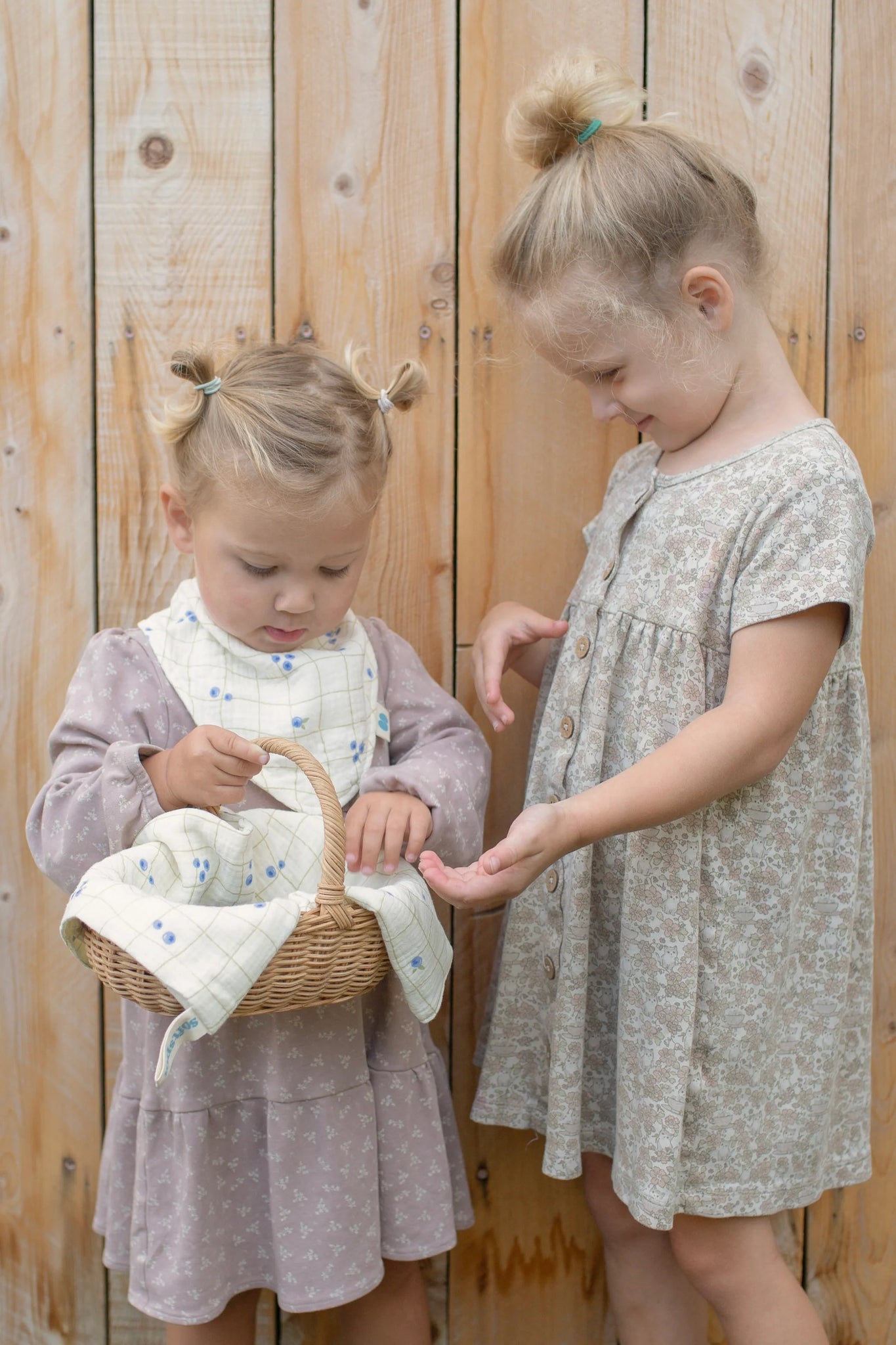 Soft Spot - 有機棉紗領巾口水巾3入組 - Blueberries