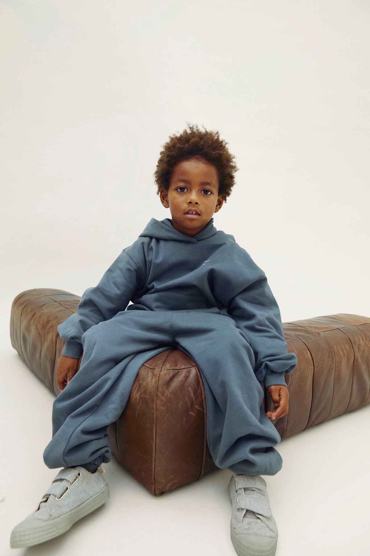 Gray Label - 兒童帽Ｔ- Blue Grey