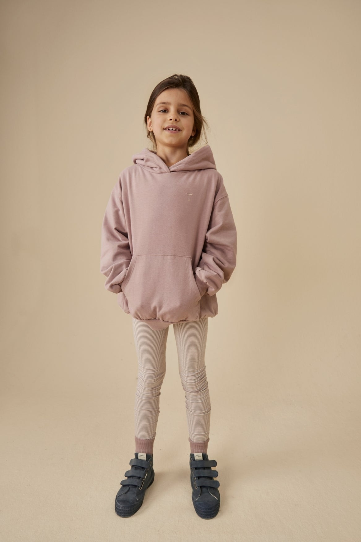 Gray Label - 兒童有機棉Leggings - Berry/Cream