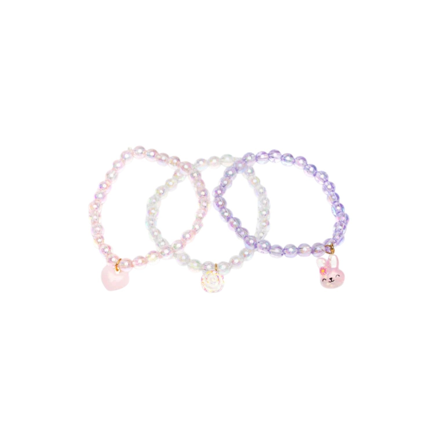 裝扮系列 - 串珠手鍊3入組 - Happy Bunny