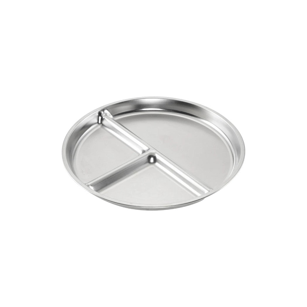 Haps Nordic - 兒童不鏽鋼三格餐盤 - Steel