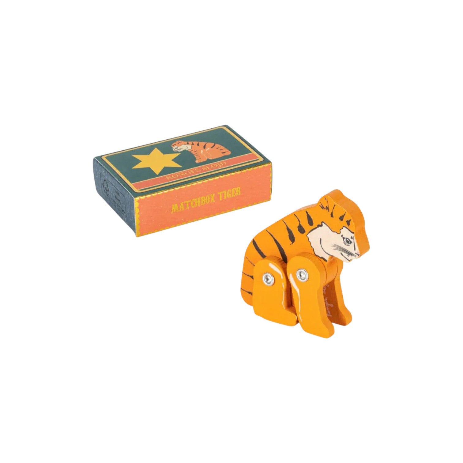 Konges Sløjd - 火柴盒動物玩具 - Panda/Tiger/Elephant/Pony