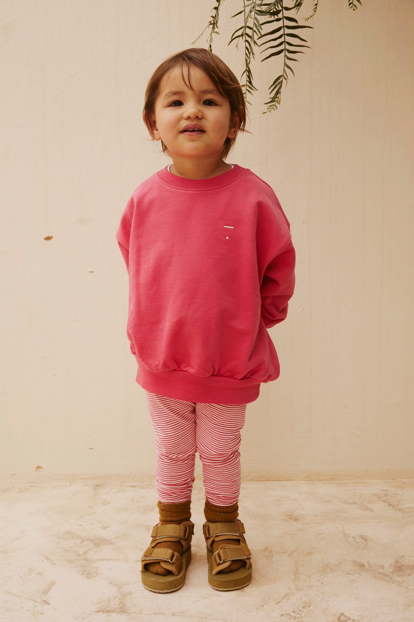 Gray Label - 寶寶有機棉Leggings - Cherry/Cream