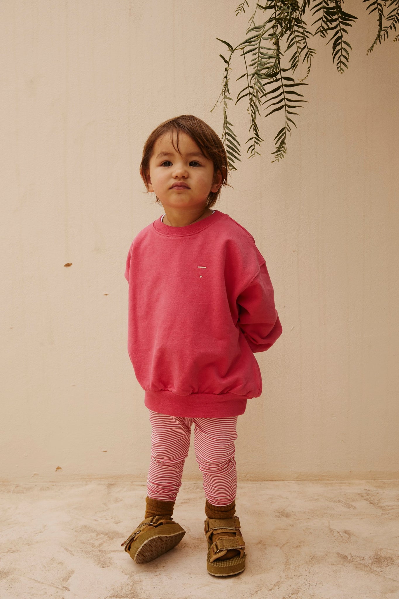 Gray Label - 寶寶有機棉Leggings - Cherry/Cream