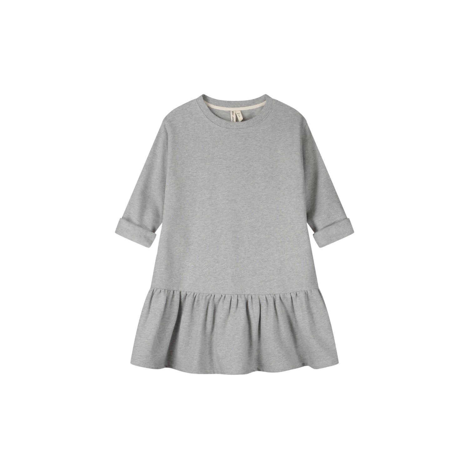 Gray Label - 兒童長袖連身裙洋裝 - Grey Melange