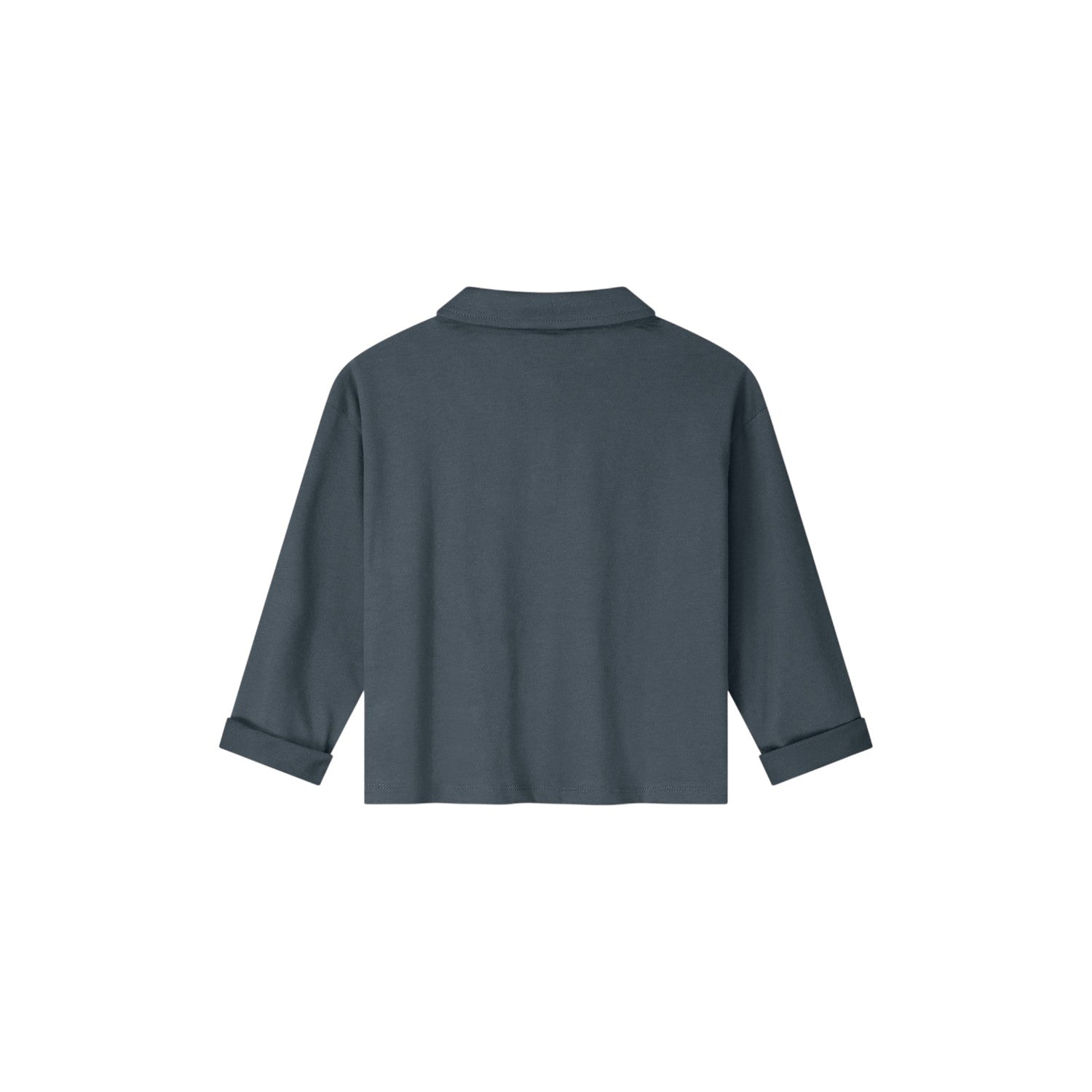 Gray Label - 兒童長袖Polo衫 - Blue Grey
