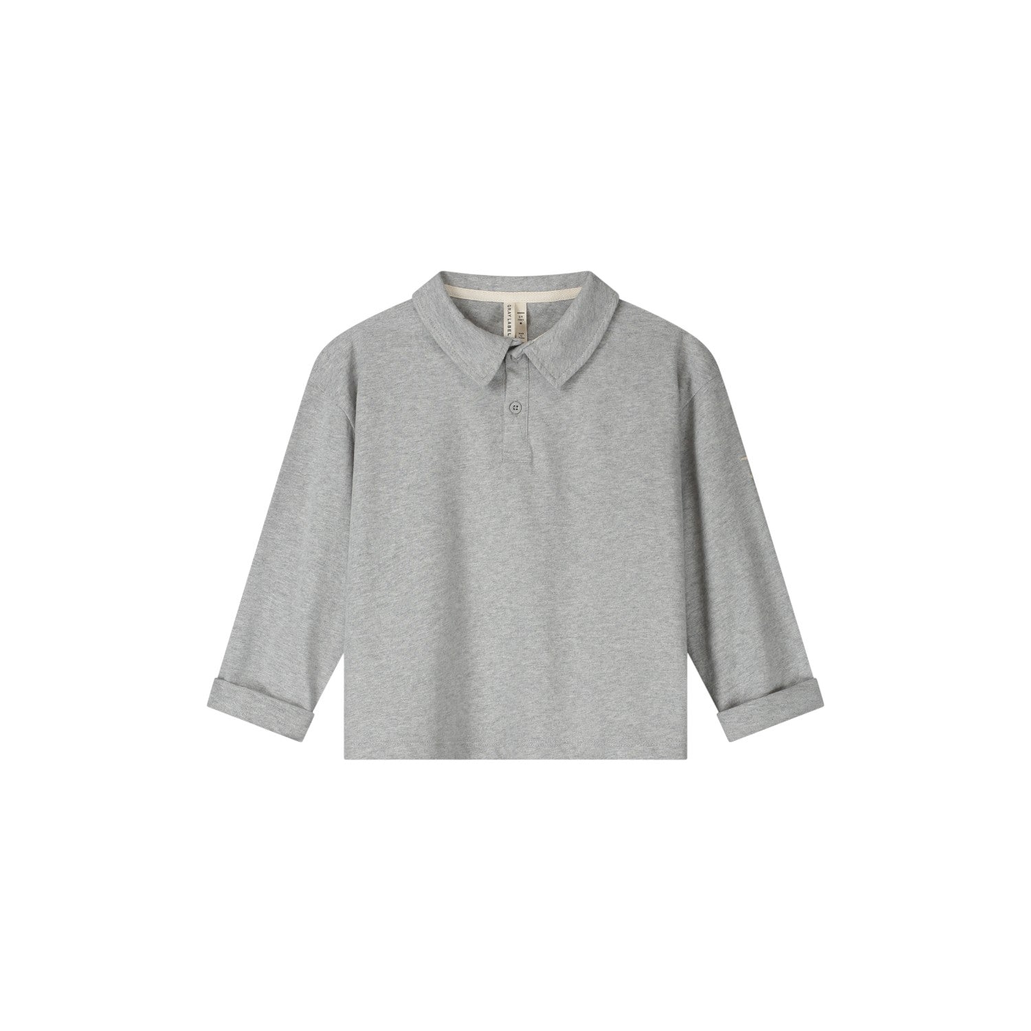 Gray Label - 兒童長袖Polo衫 - Grey Melange