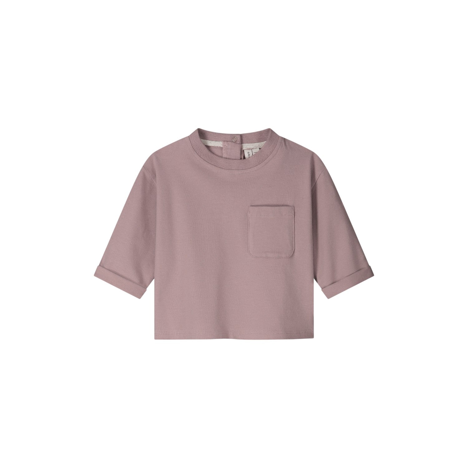 Gray Label - 寶寶長袖口袋Tee - Berry