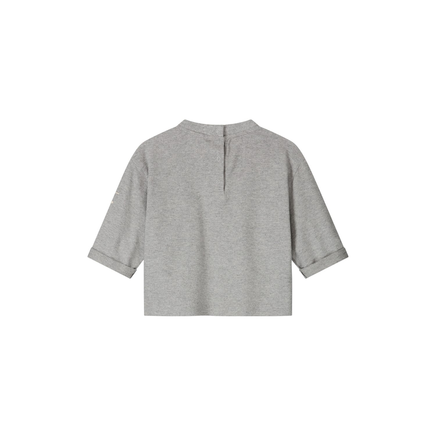 Gray Label - 寶寶長袖口袋Tee - Grey Melange
