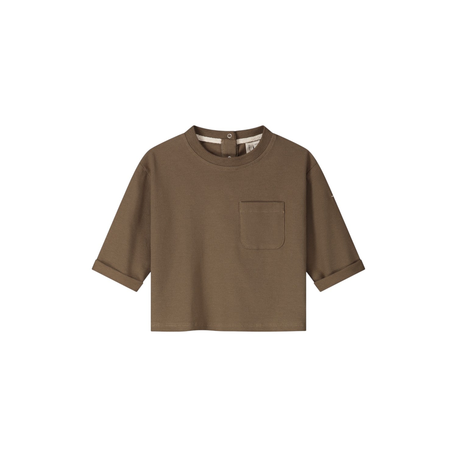 Gray Label - 寶寶長袖口袋Tee - Woody
