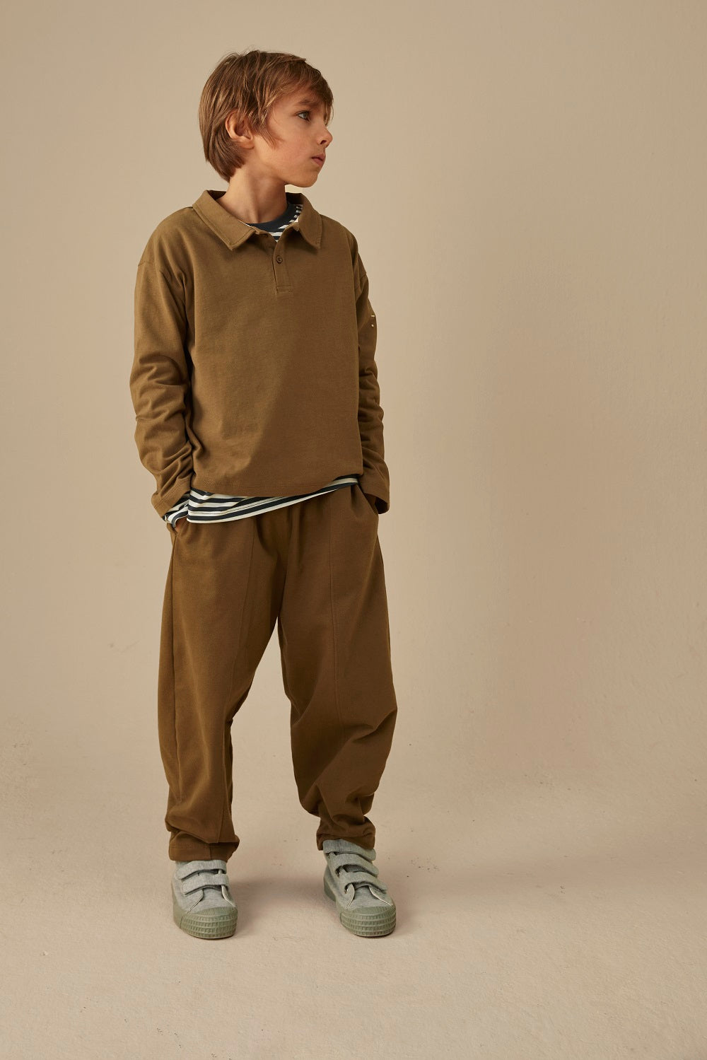 Gray Label - 兒童長袖Polo衫 - Woody